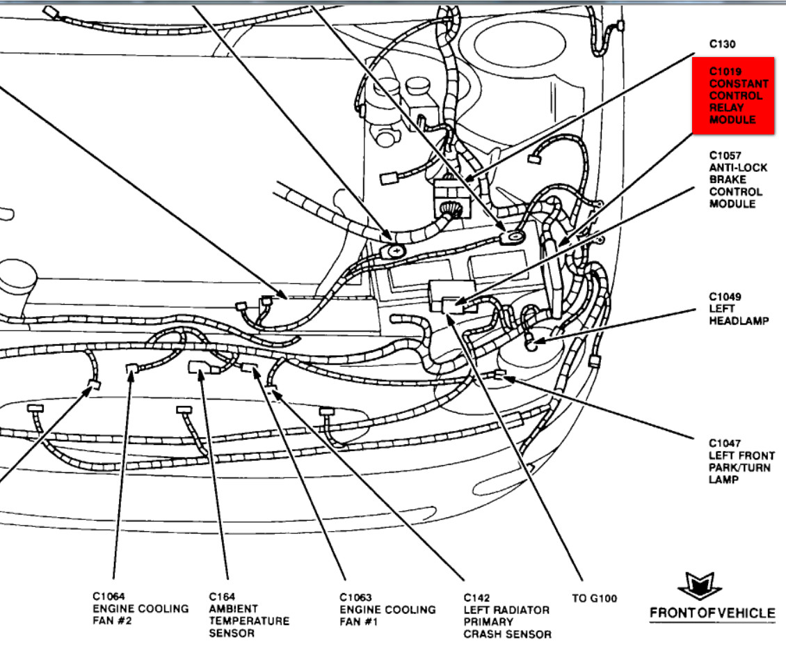 2007 taurus condenser fan wiring diagram