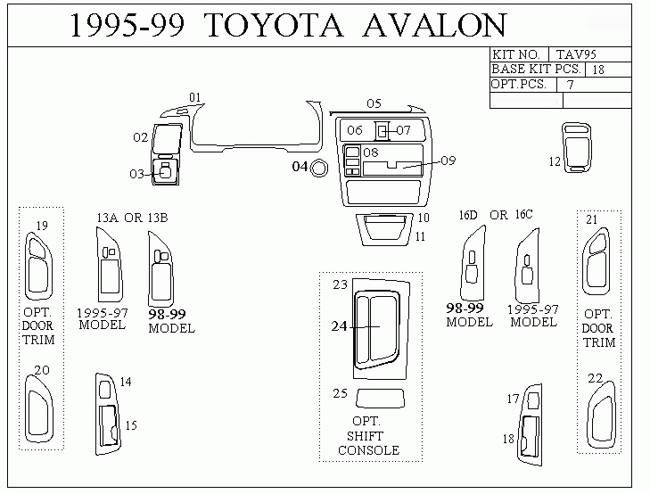 2007 Toyota Avalon Rear Subwoofer Wiring Diagram toyota previa wiring harness 