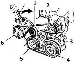 2007 toyota camry v6 serpentine belt diagram