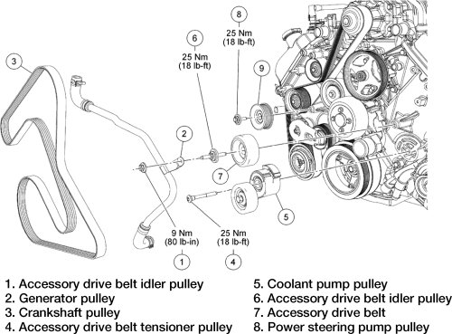 2007 toyota tundra 4.7 serpentine belt diagram