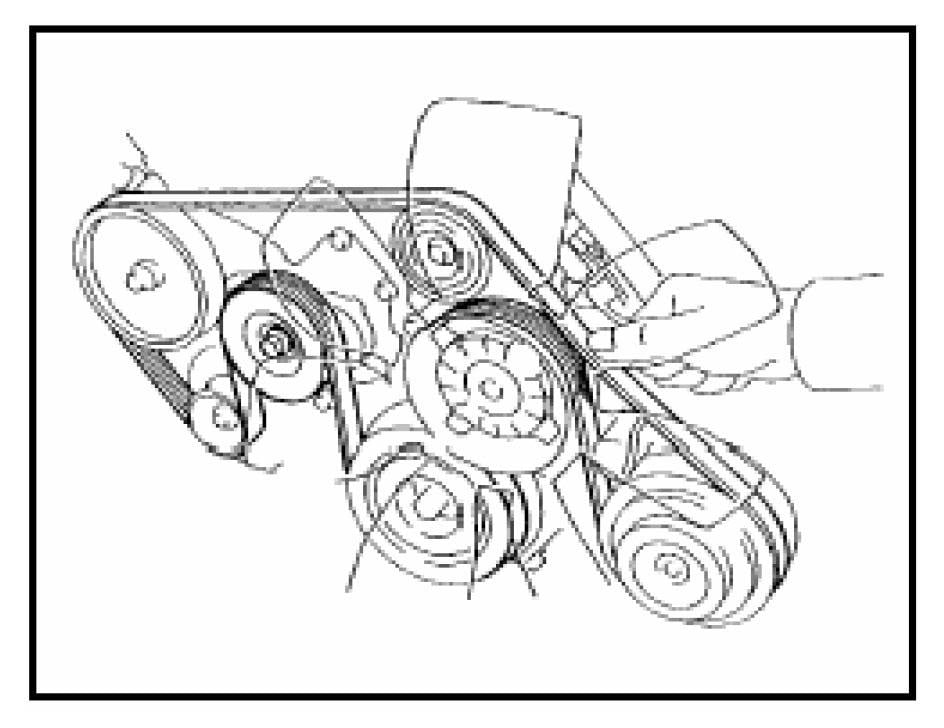 2007 toyota tundra serpentine belt diagram