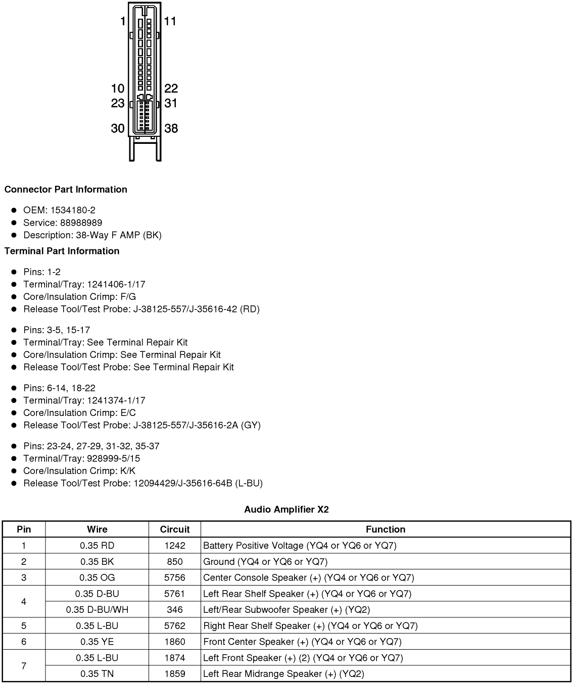 2007cadillac bose amp wiring diagram