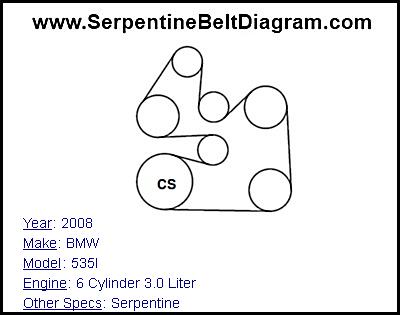 2008 bmw 328i serpentine belt diagram