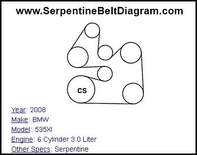 2008 bmw 328i serpentine belt diagram
