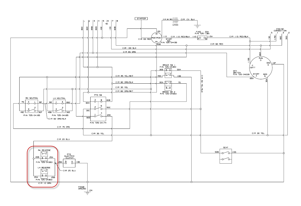 2008 cub cadet lt1050 wiring diagram