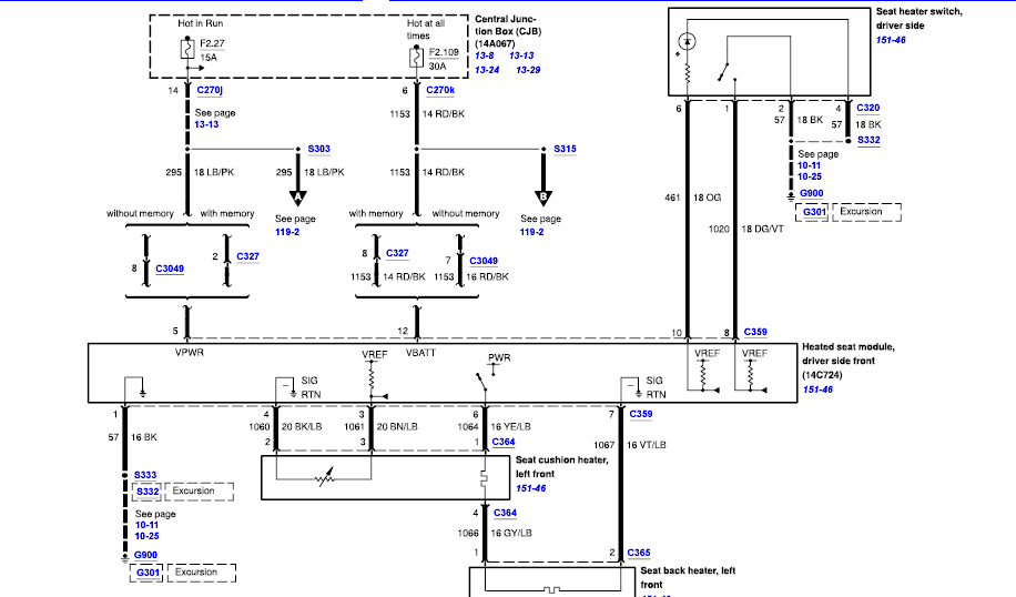 2009 ford f150 lariat driver seat wiring diagram