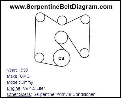 2009 gmc acadia serpentine belt diagram