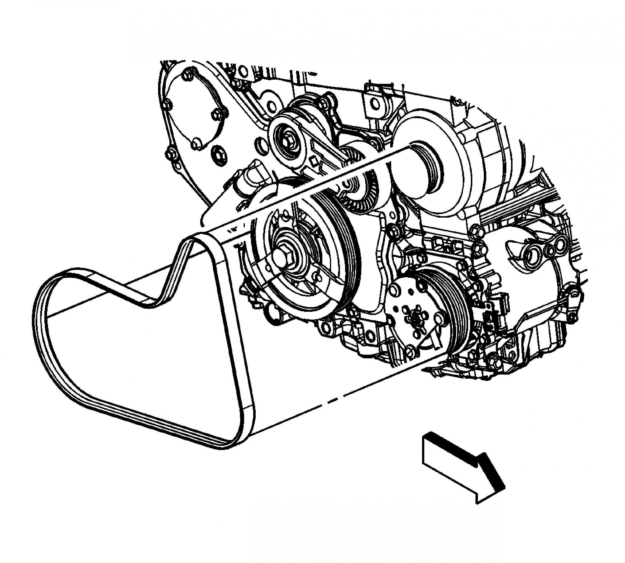 2009 gmc acadia serpentine belt diagram