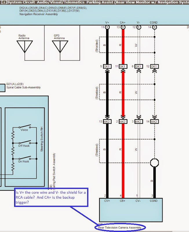 2009 toyota tacoma backup camera wiring diagram