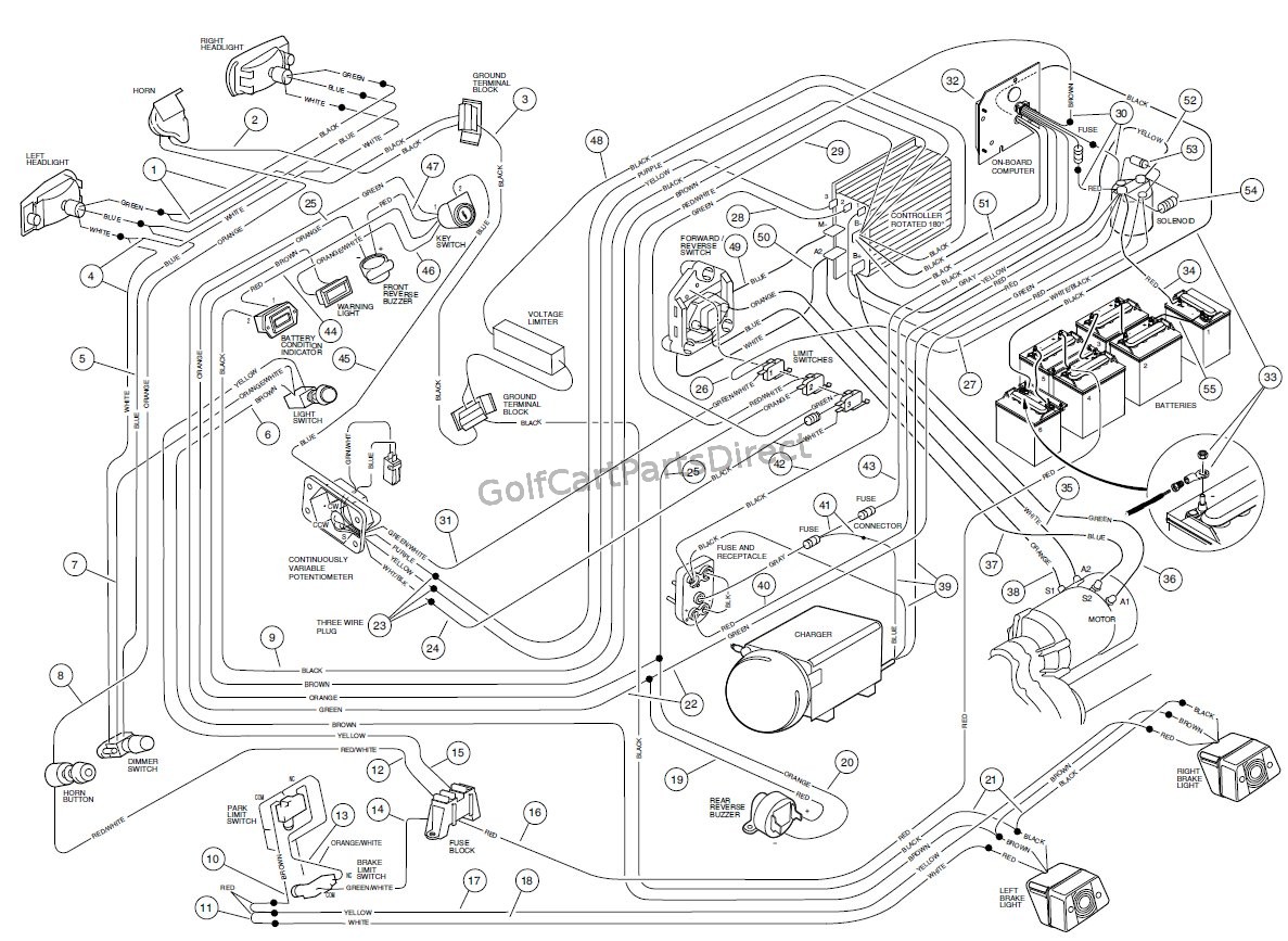 2010 ezgo 36v golf cart computer wiring diagram