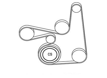 2010 nissan altima serpentine belt diagram