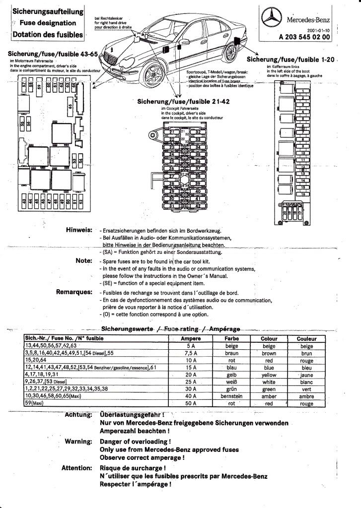 2011 Mercedes C300 Fuse Box Diagram Wiring Diagram Pictures