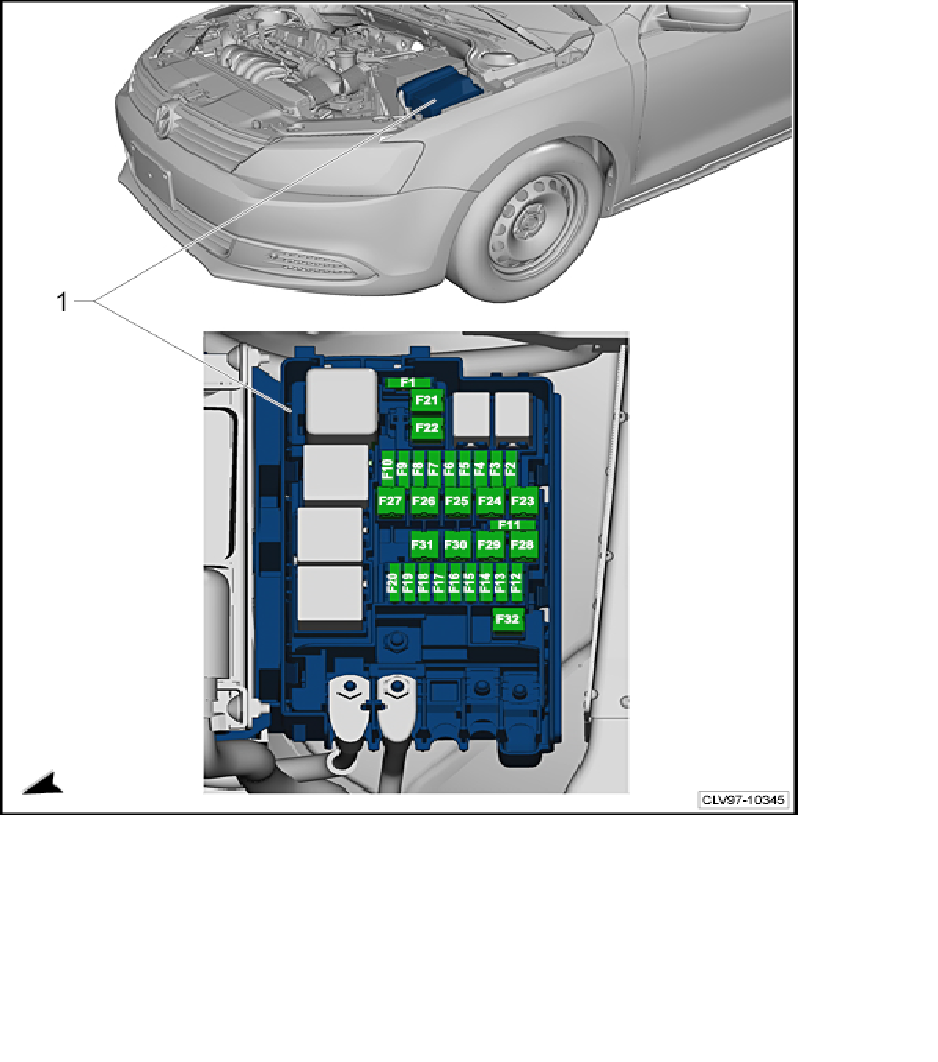 2011 Volkswagen Jetta Fuse Location Diagrams