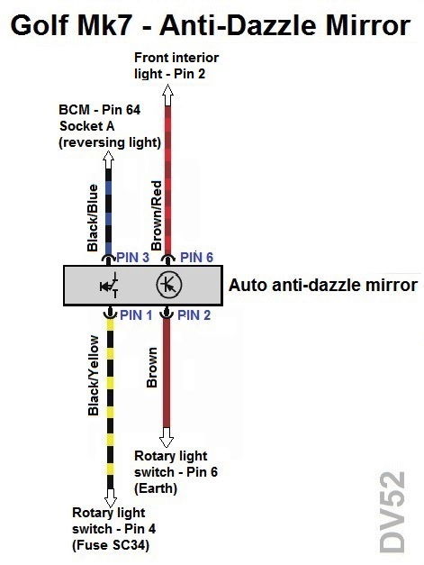 2013 buick auto dimming rear view mirror wiring diagram