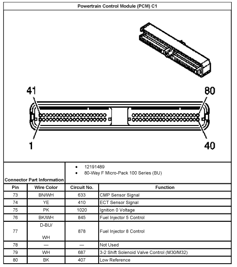 2013 Escalade 6.2 Pcm Wiring Diagram