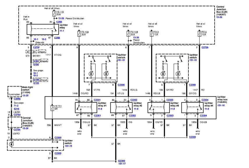 2013 F350 Upfitter Switch Wiring Diagram