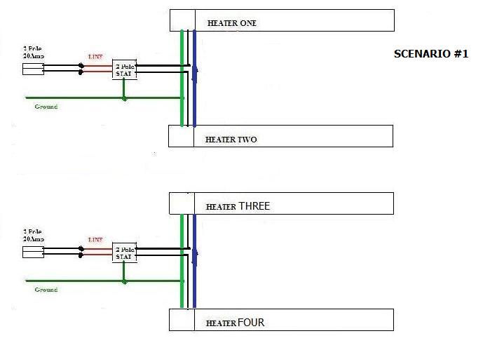 220 volt baseboard heater wiring diagram