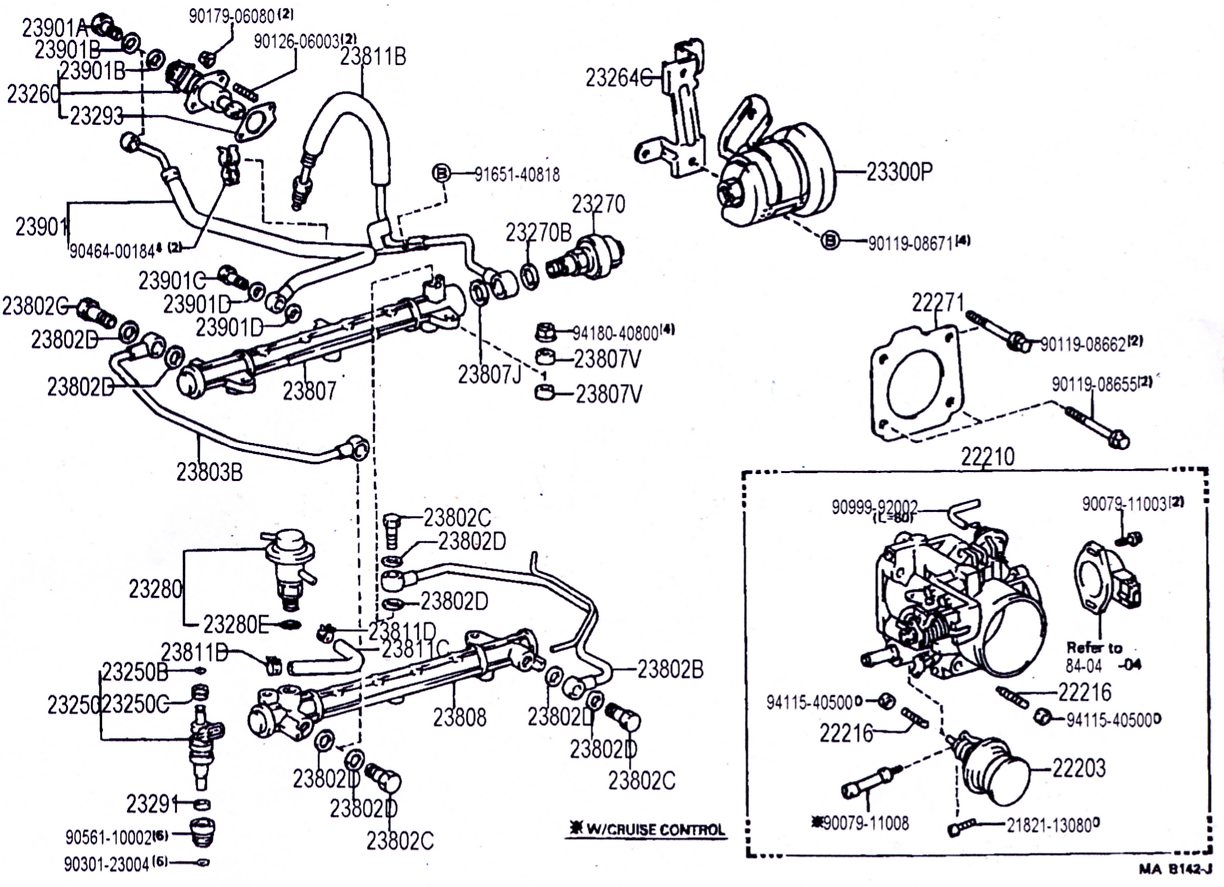 22re intake manifold diagram