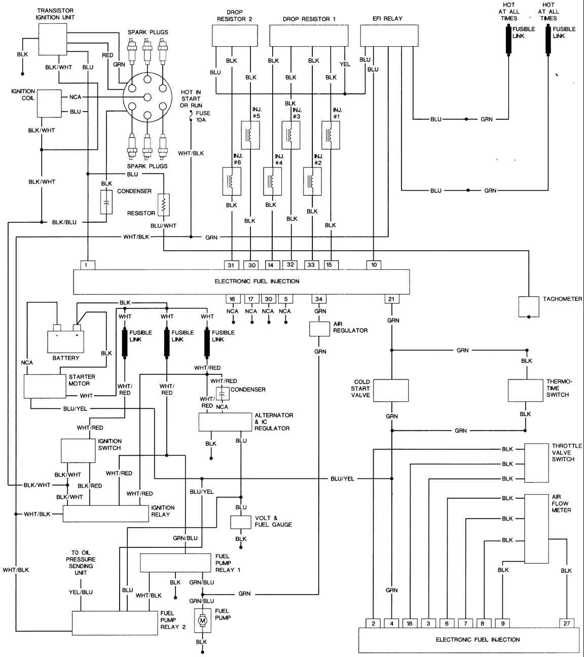 280z wiring diagram