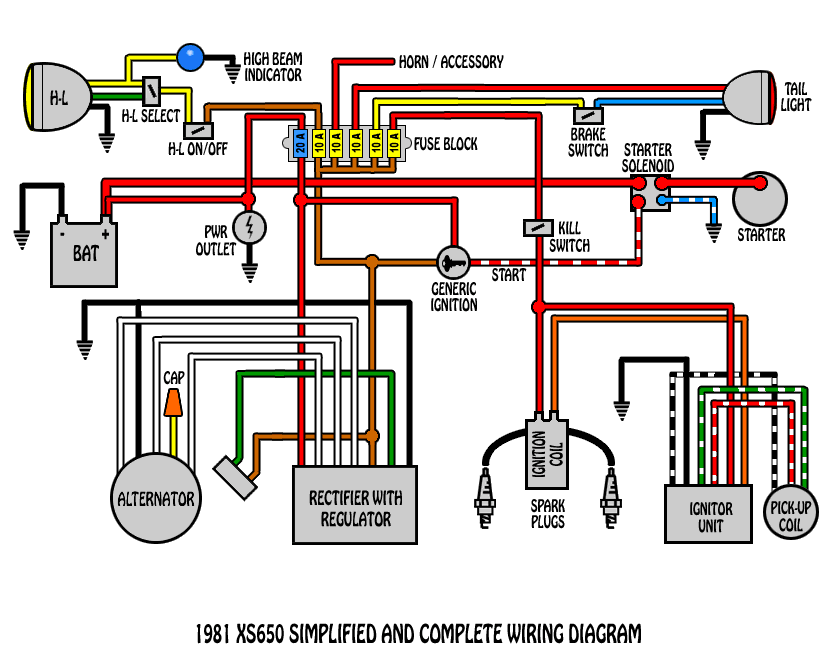 2h9 1979 yamaha xs1100 wiring diagram european