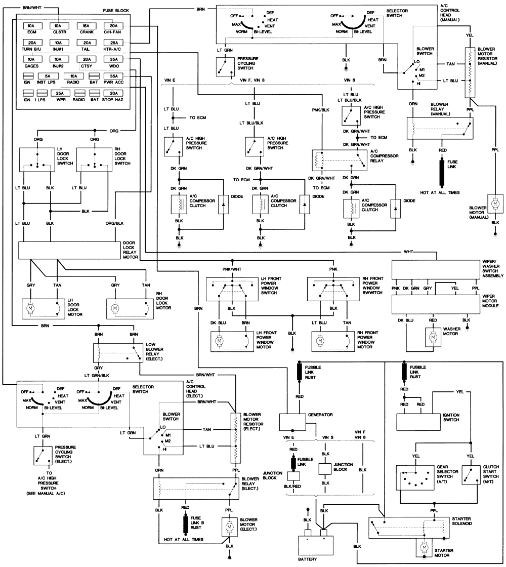 2nd gen pontiac firebird wiring diagram