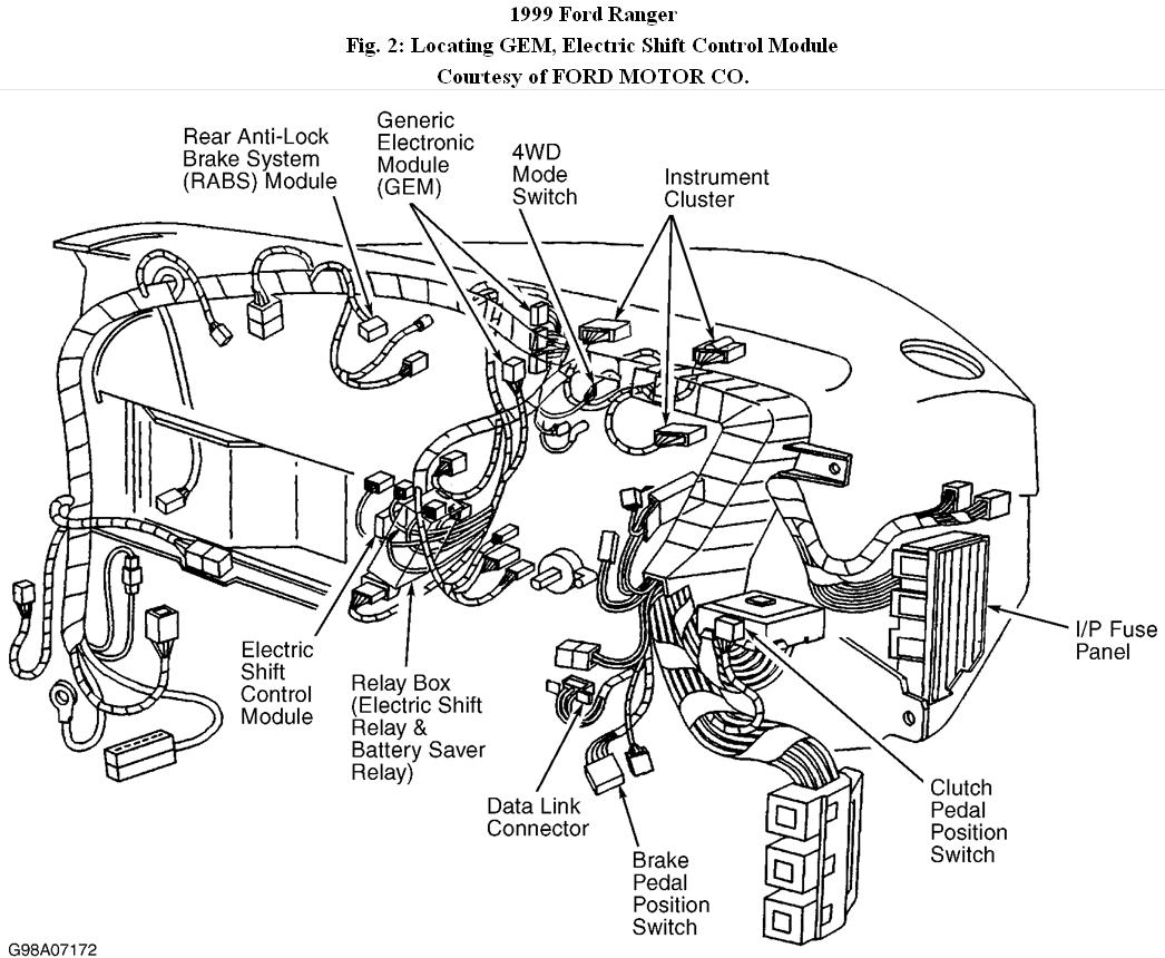 2wd to 4wd wiring diagram for transfer case ford ranger