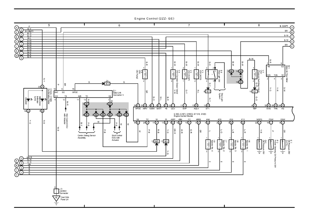 2zz ge ecu wiring diagram