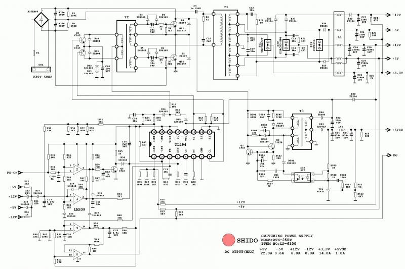 300w power supply model dps-300pb-3a wiring diagram