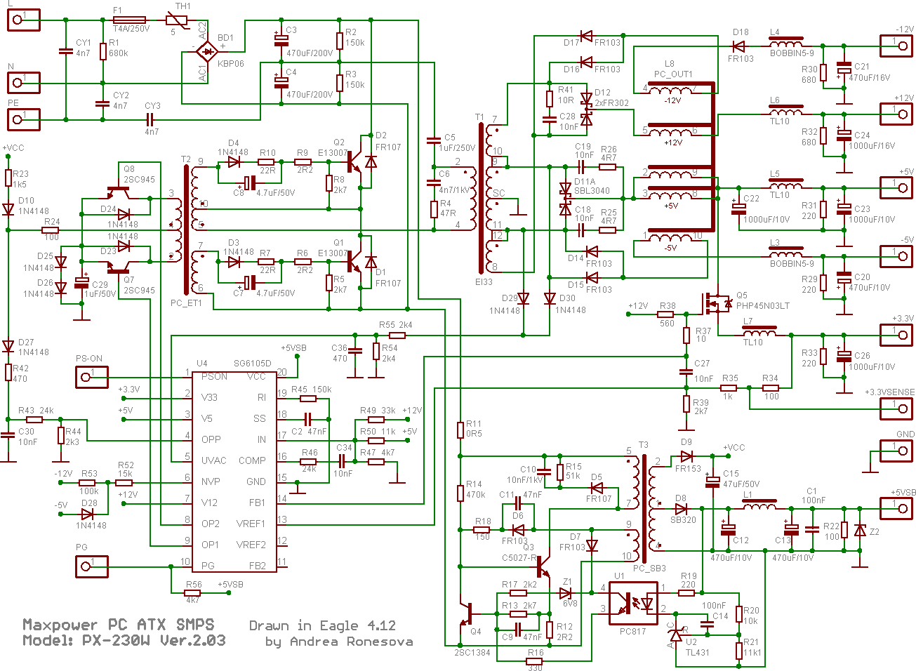 300w power supply model dps-300pb-3a wiring diagram