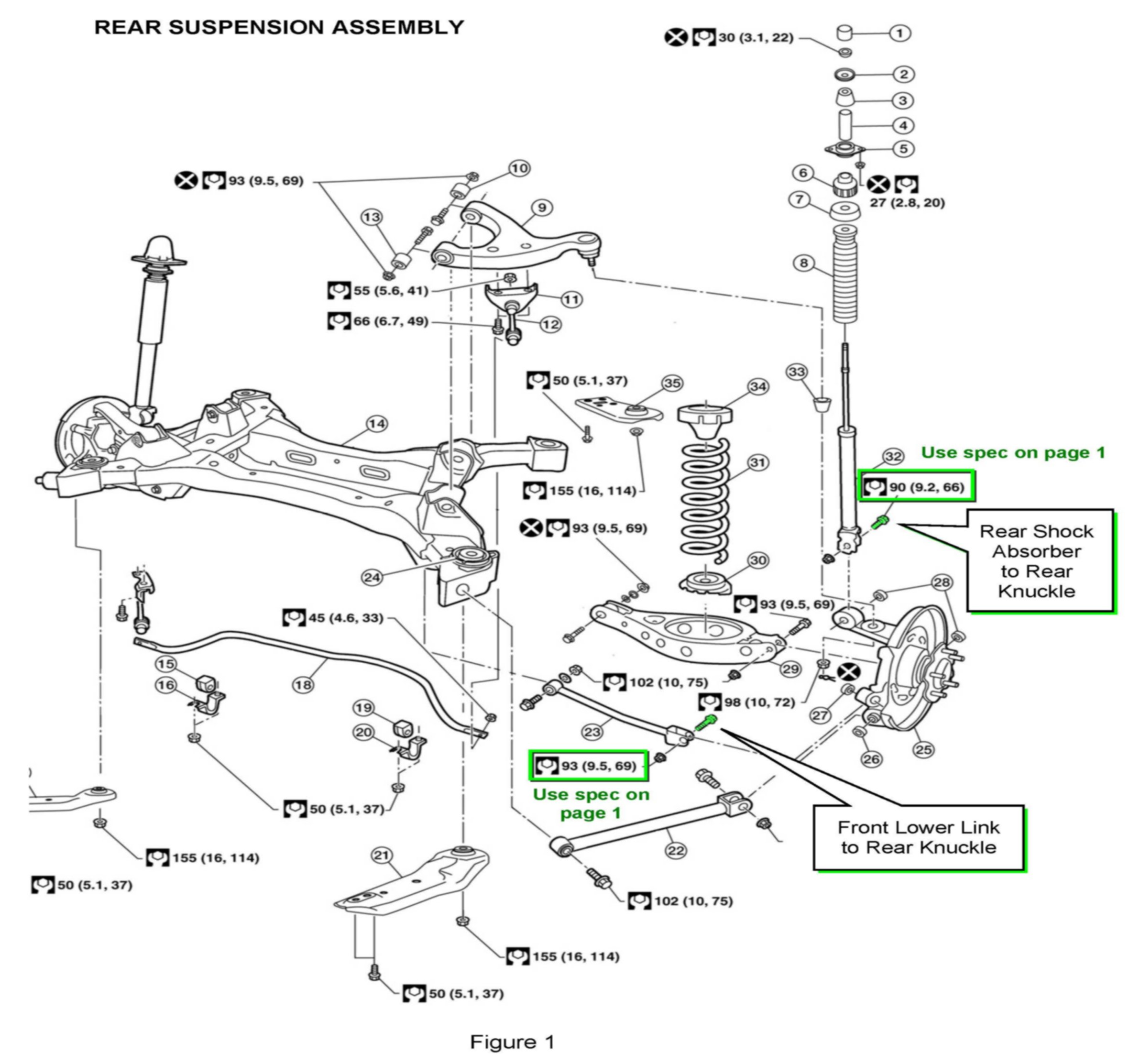 350z rear suspension diagram
