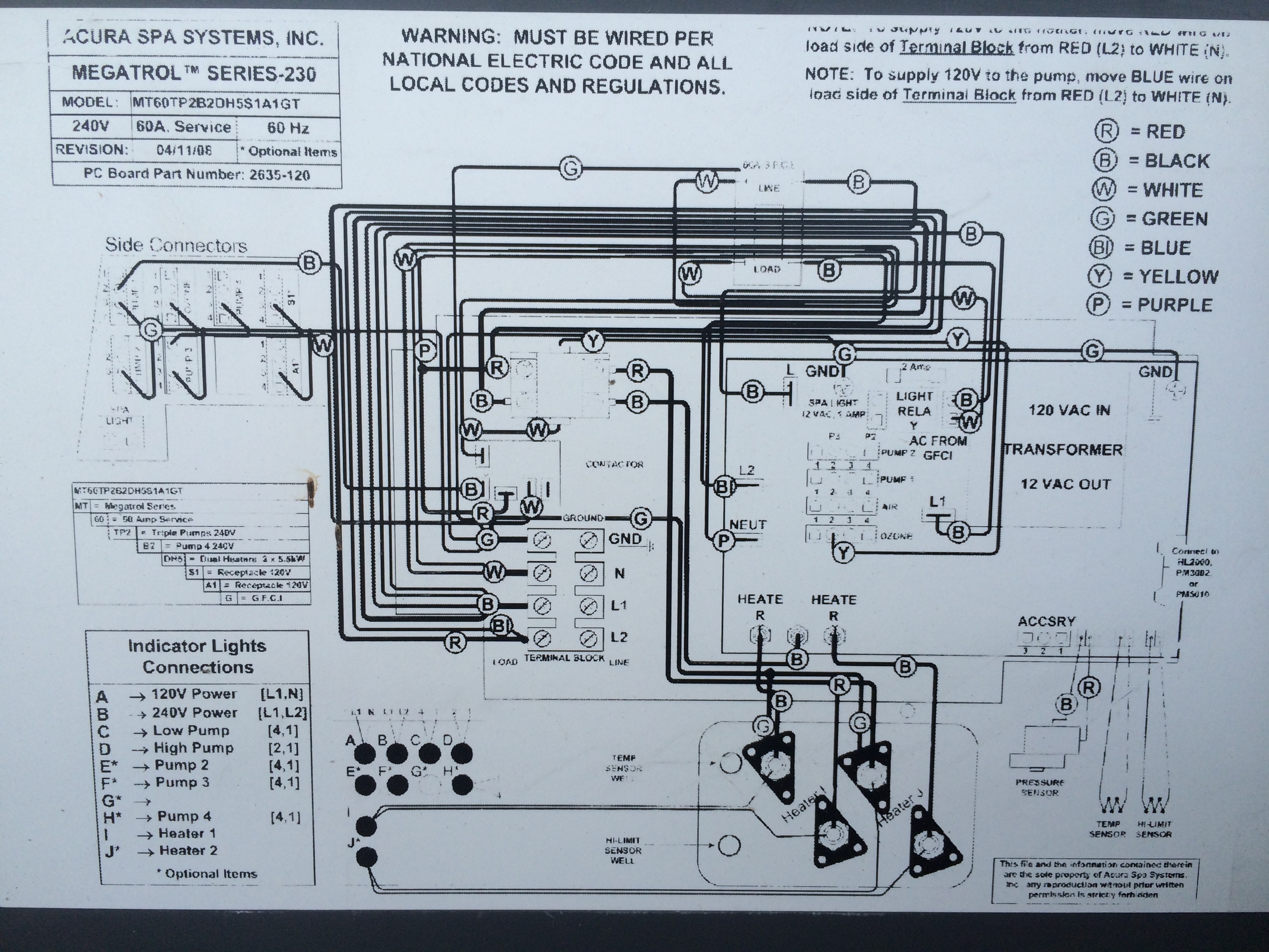 3hp spa pump wiring diagram