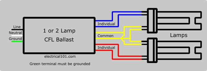 4 pin cfl wiring diagram