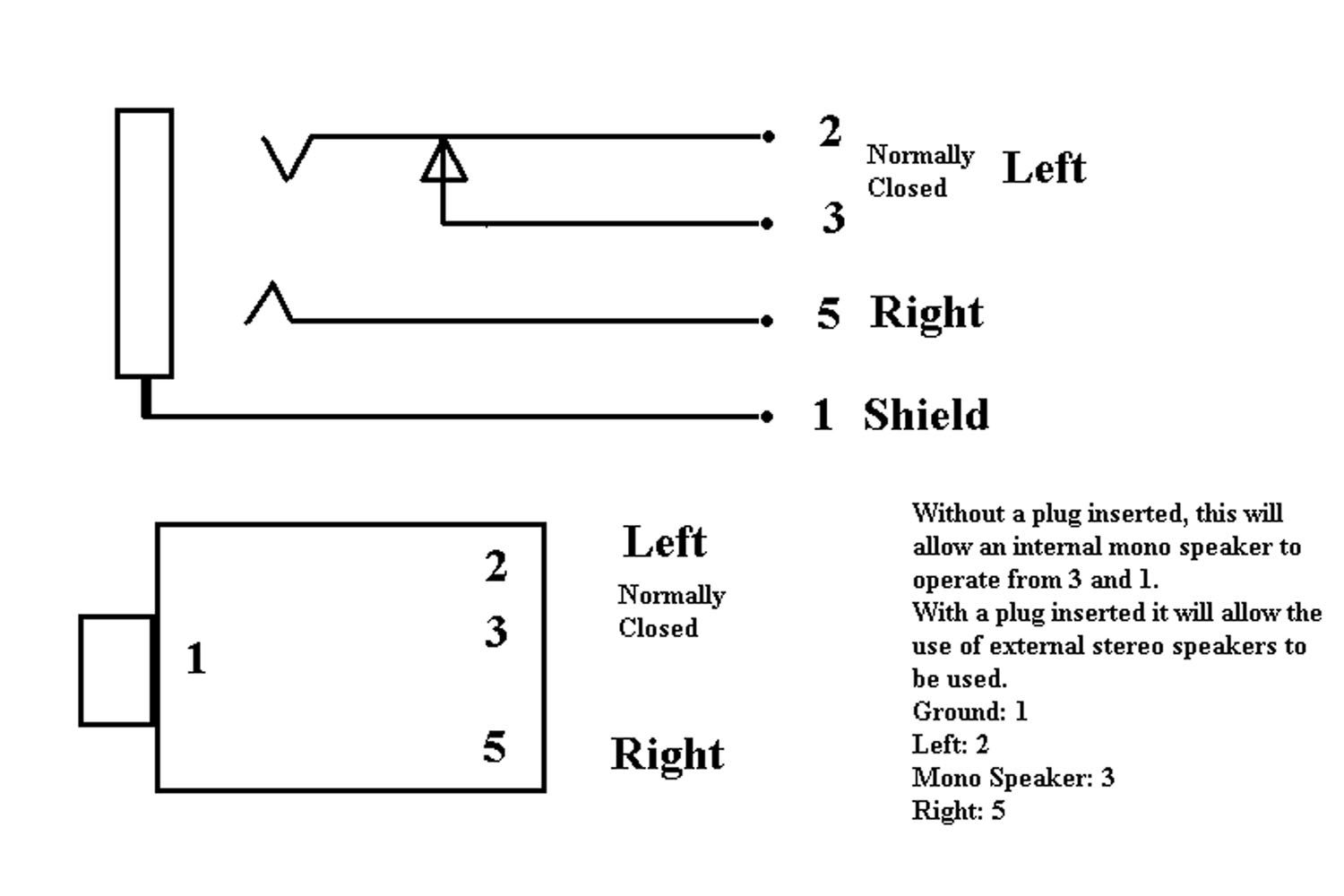 4 pole 3.5mm female wiring diagram 4 pole 3.5mm female wiring diagram