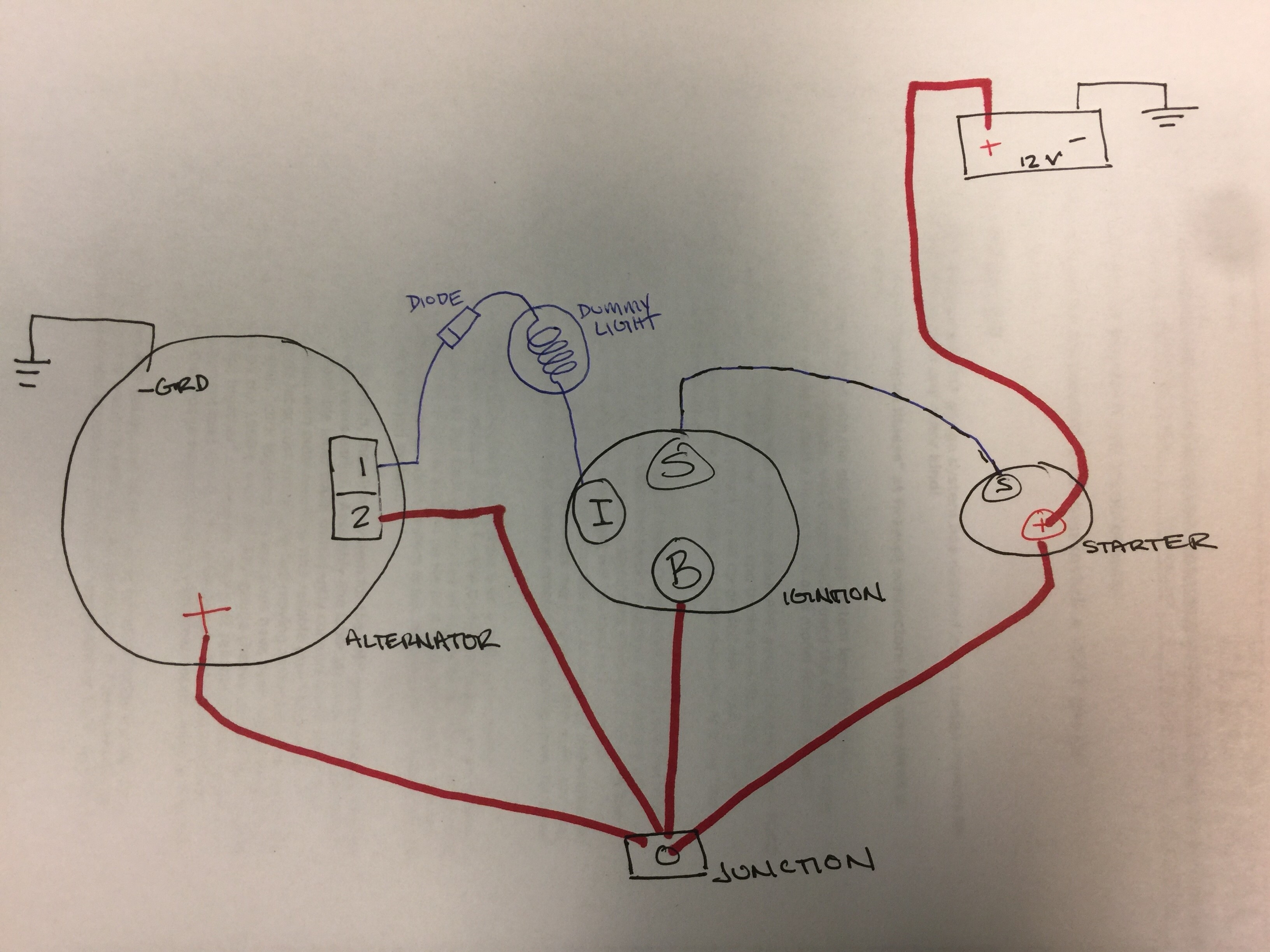 4 wire alternator exciter wiring diagram