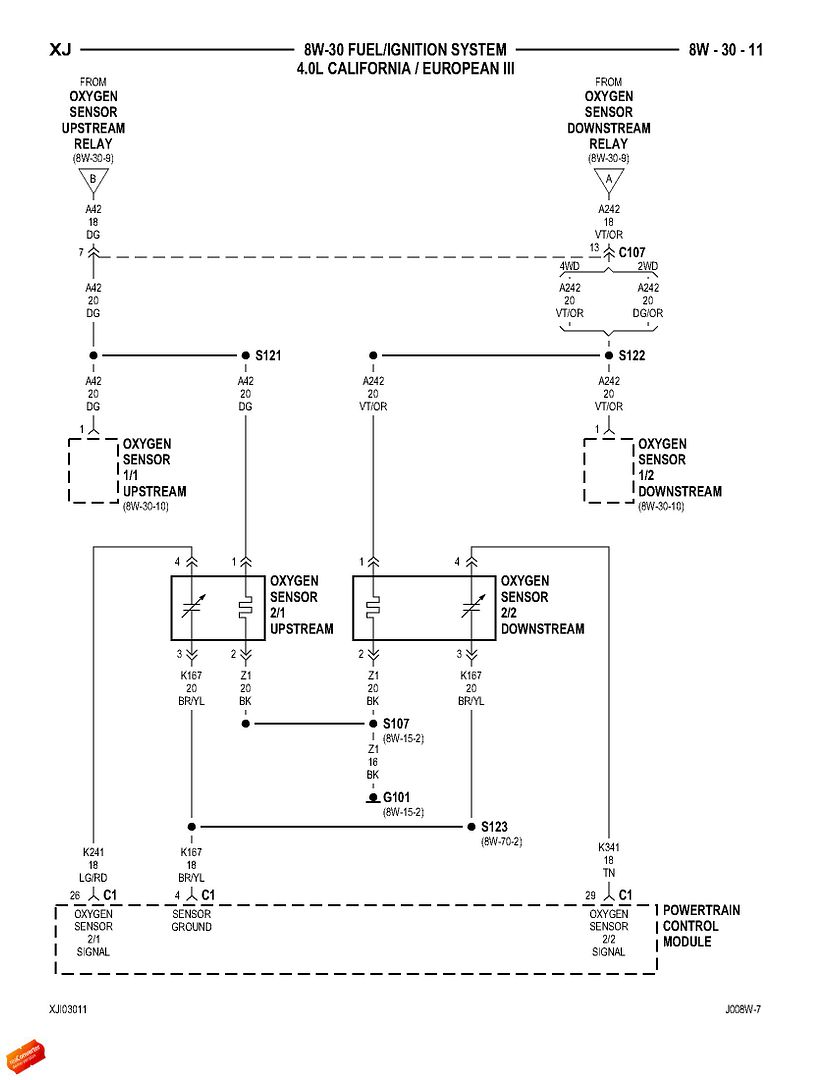 4 wire o2 sensor wiring diagram downstream dodge