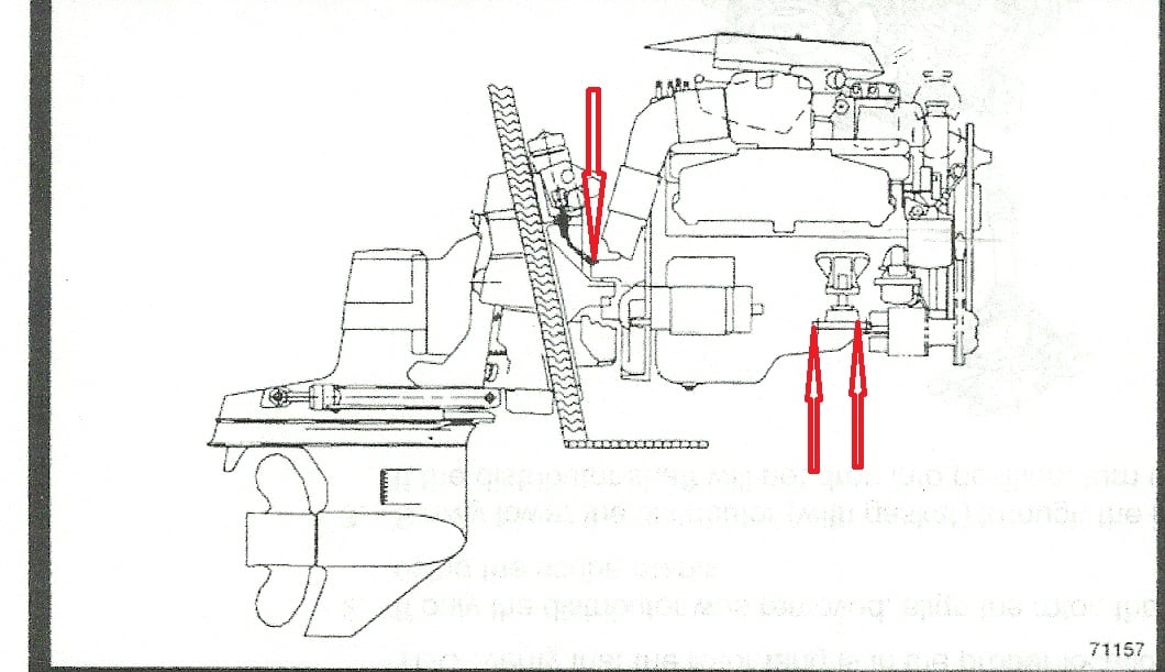 4.3 mercruiser drain plugs diagram