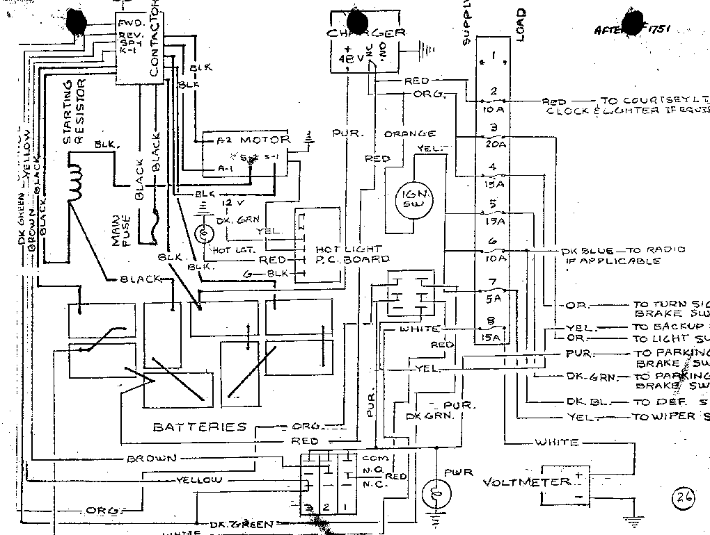 48 volt rtv golf cart wiring diagram