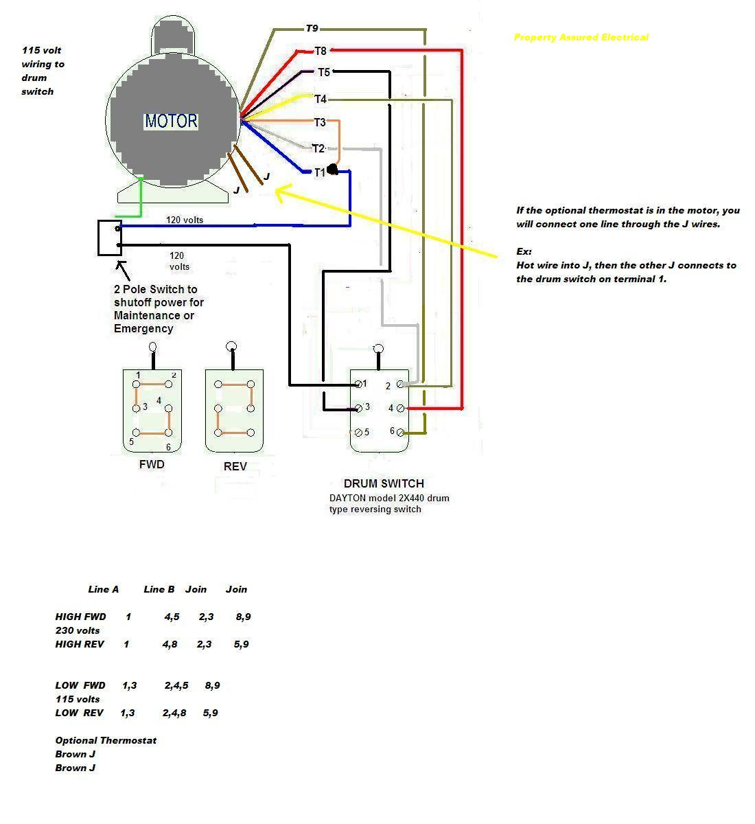 Single Phase Reversing Motor Starter Wiring Diagram from schematron.org