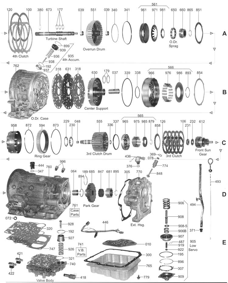 4l30e transmission diagram