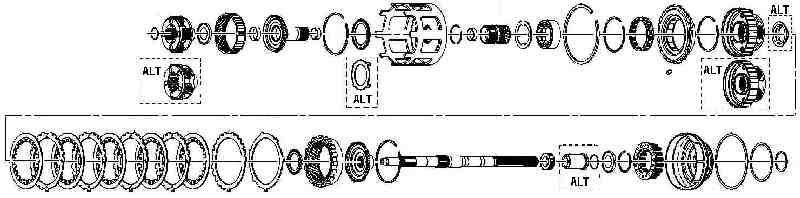 4l60e valve body bolt diagram