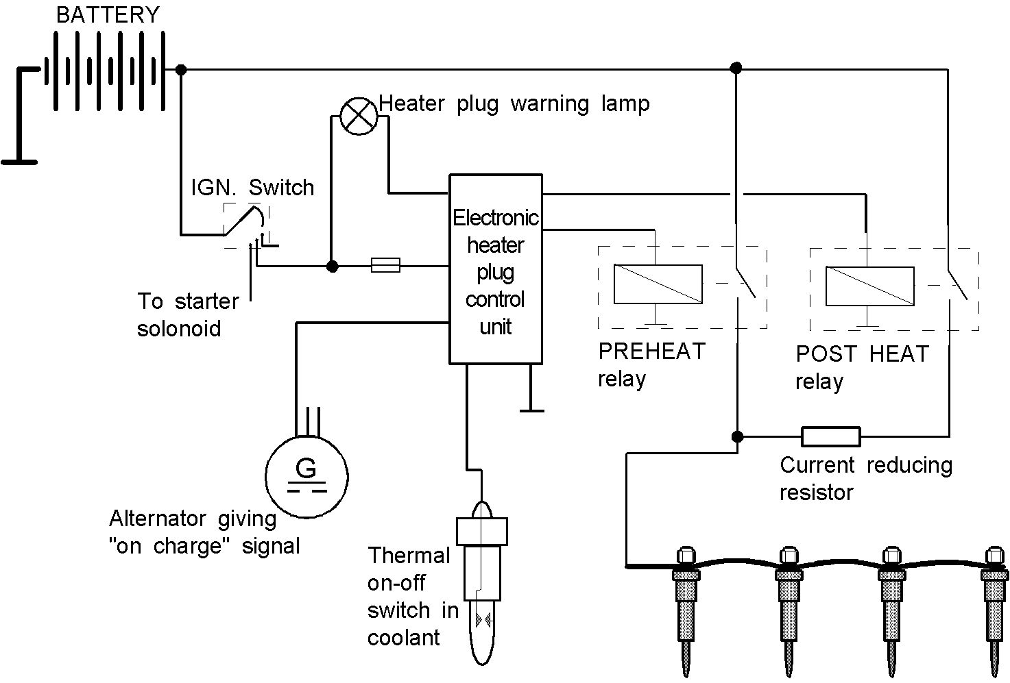 6.2 Glow Plug Controller Wiring Diagram