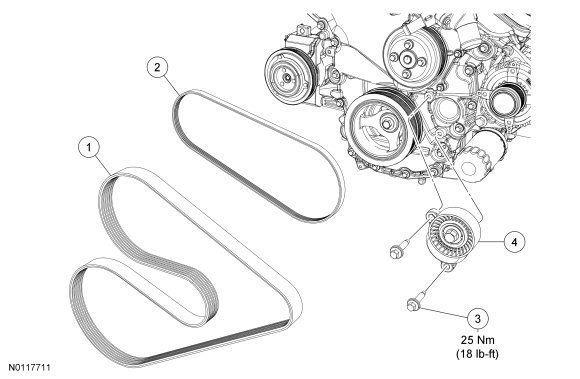 6.4 powerstroke belt diagram