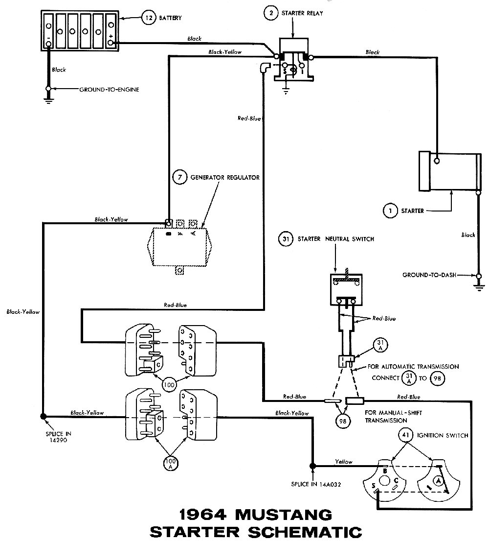 64.5 mustang wiring diagram