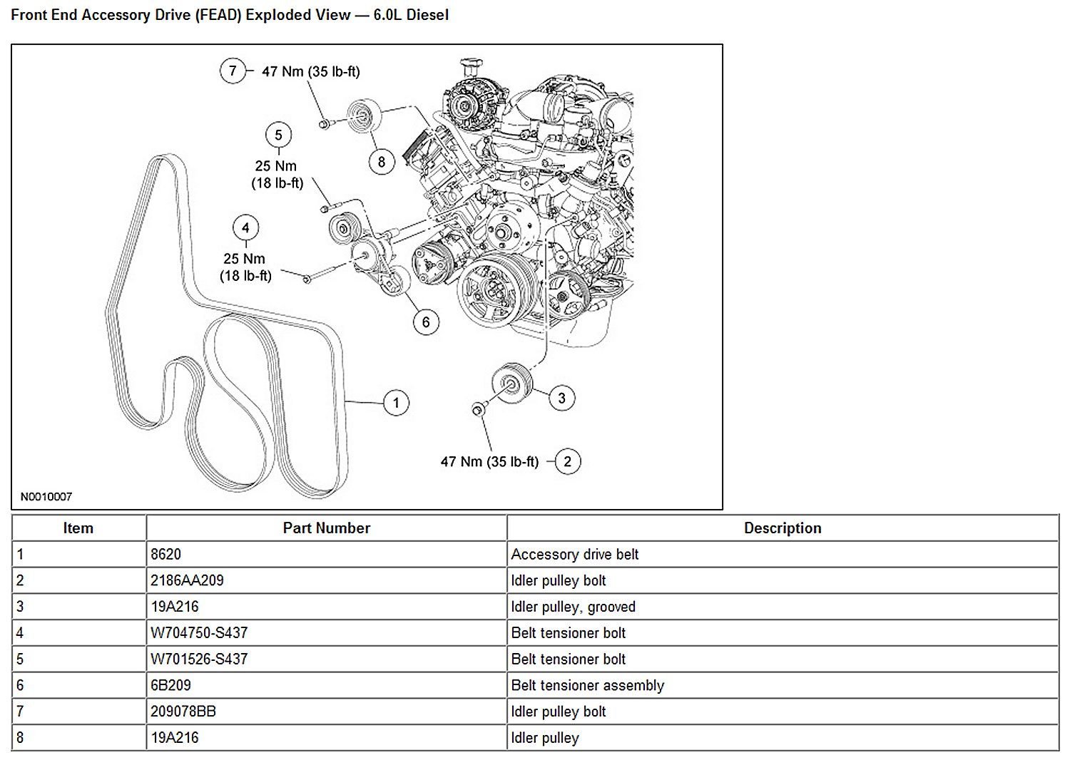 6.7 powerstroke belt diagram