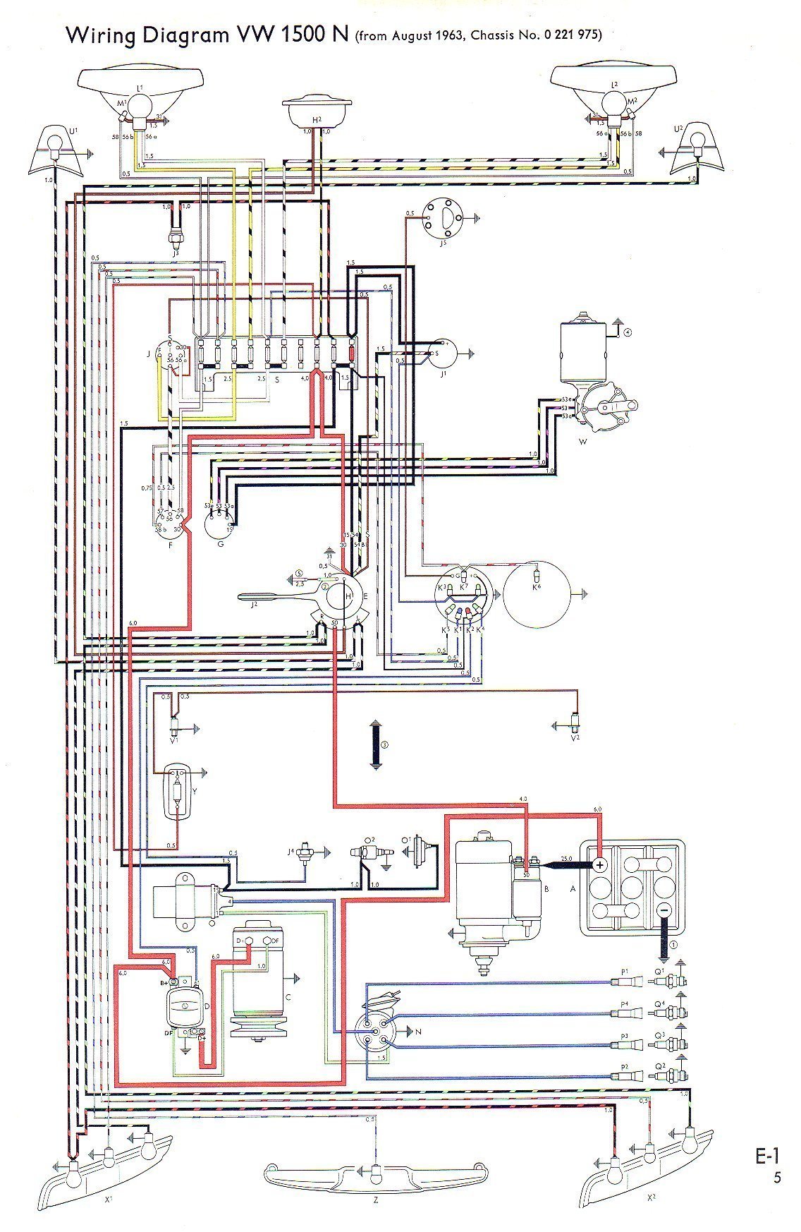 67 vw wiring diagram