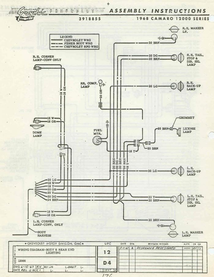 68 camaro 700r4 wiring diagram