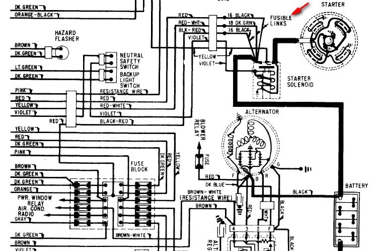 68 catalina wiring diagram black orange wire