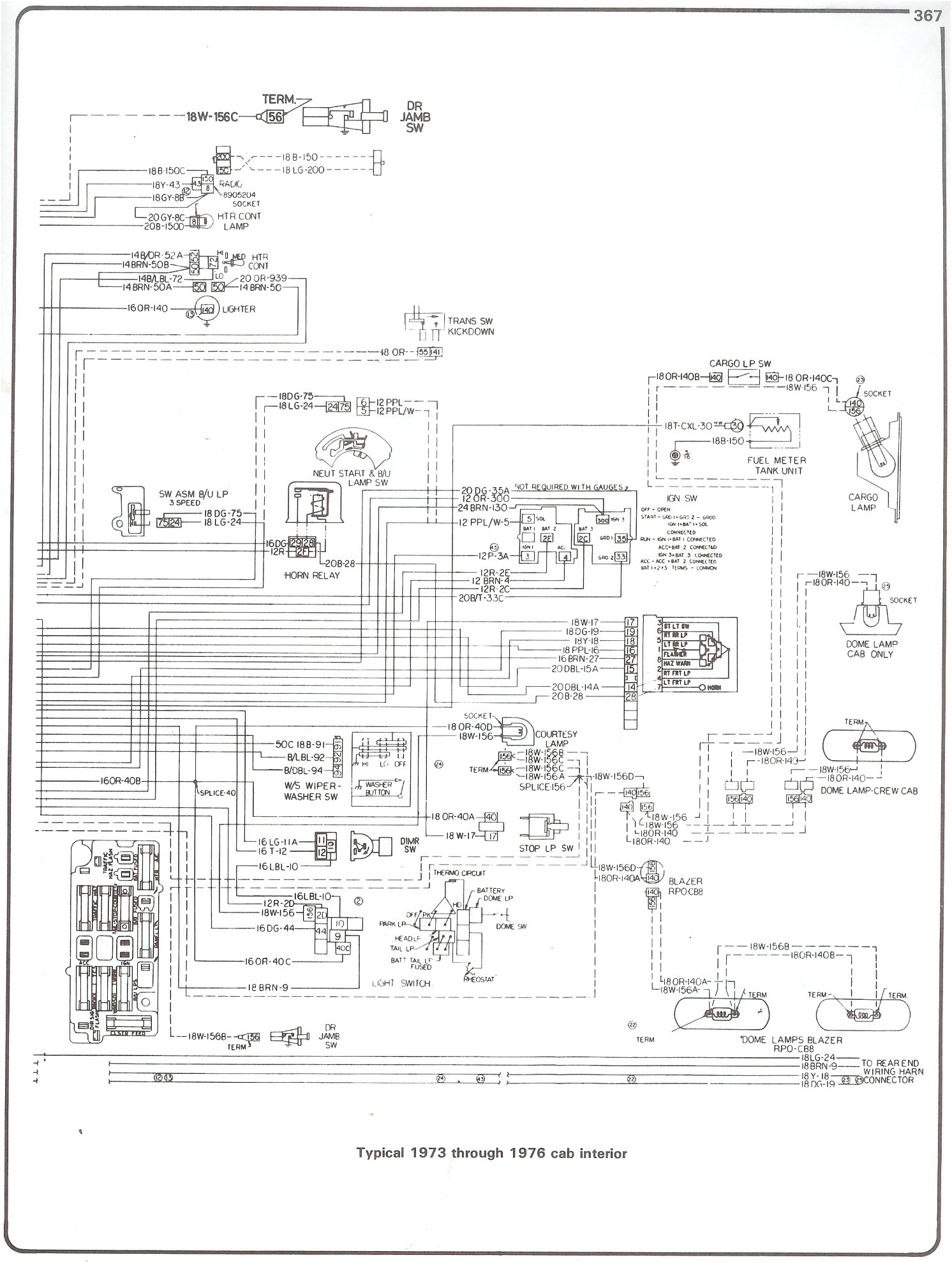 73-87 Chevy Truck Wiring Diagram Manual