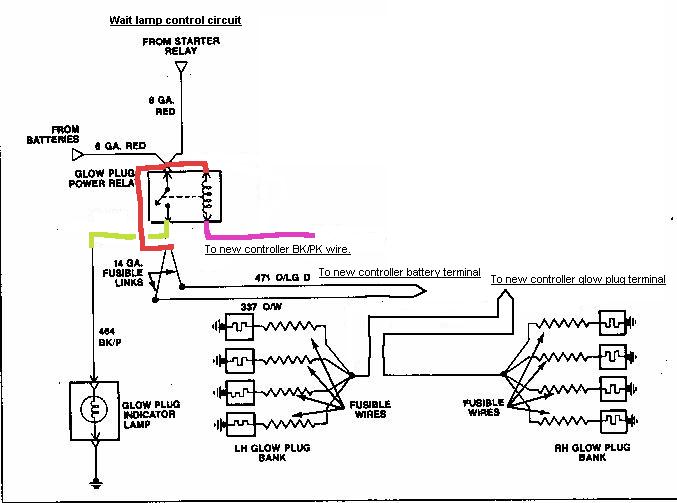 7.3 glow plug relay wiring diagram