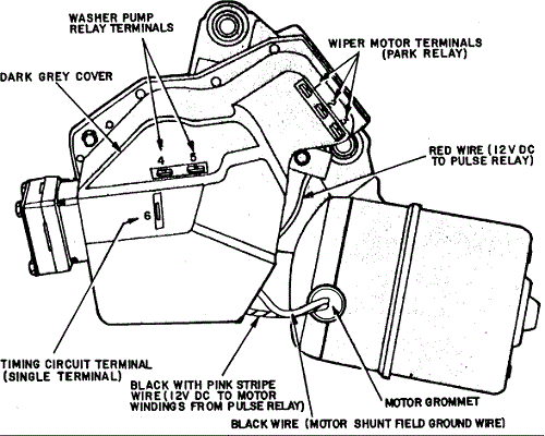 74 260z windshield wiper wiring diagram